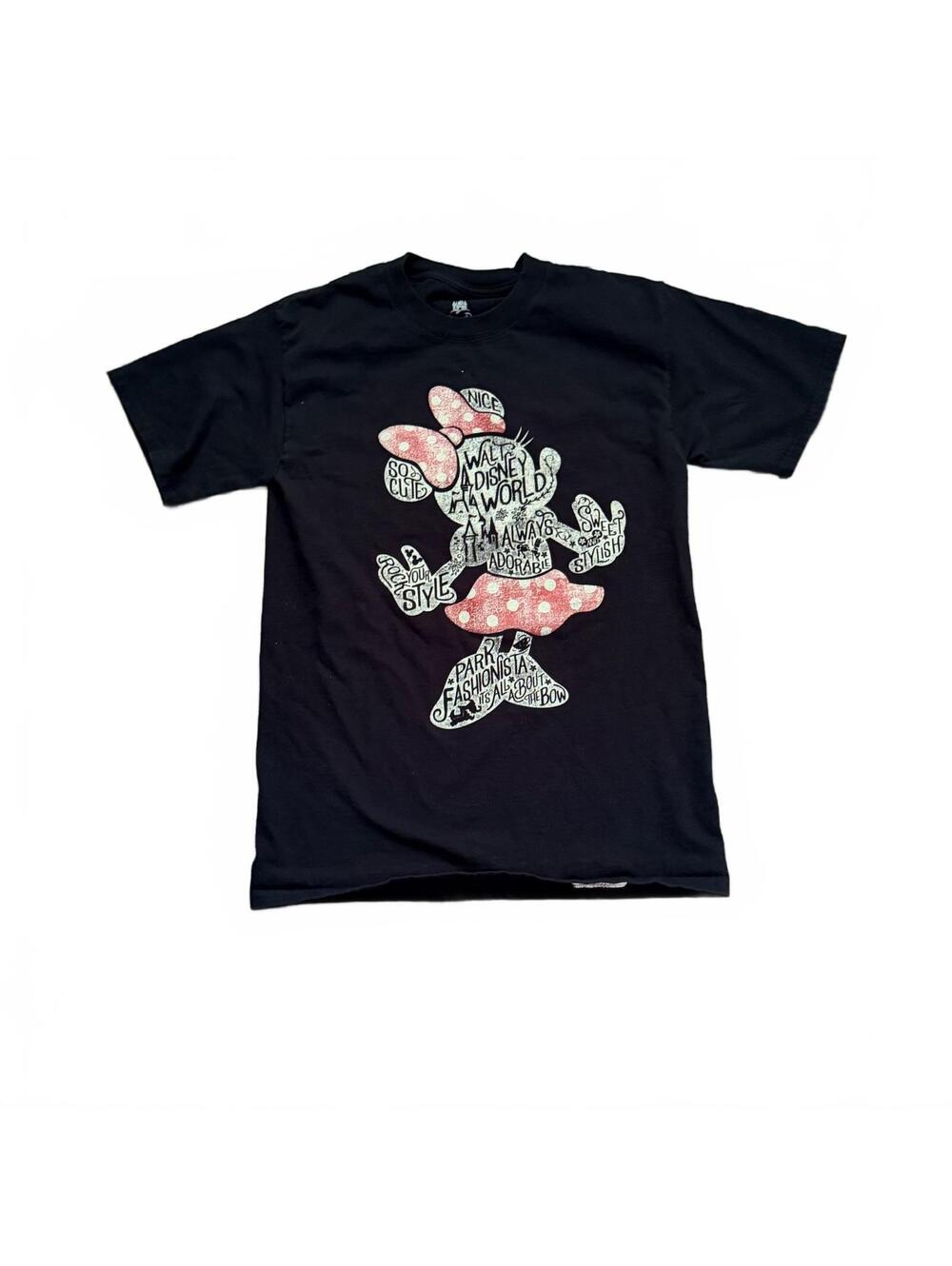 Disney Parks Minnie Mouse Graphic T-Shirt by Hanes, Size Small